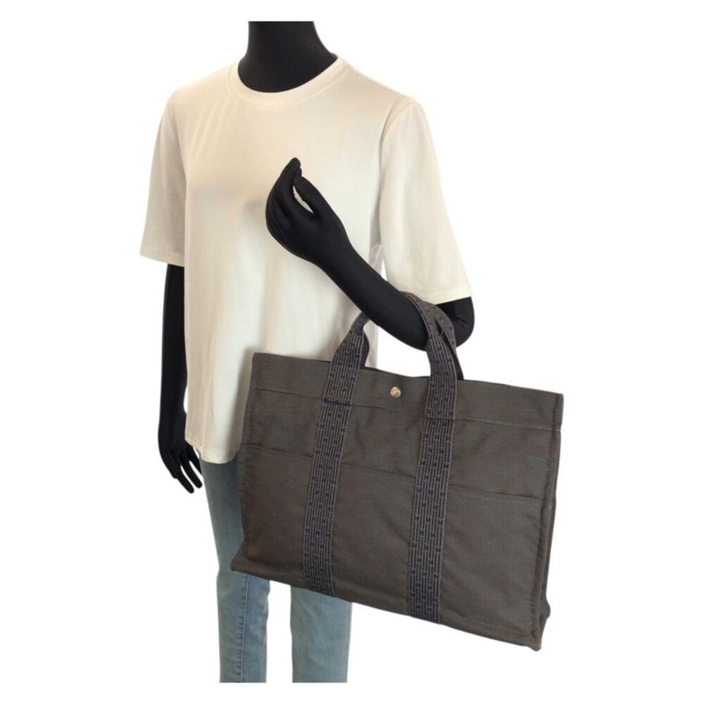 Hermes Herline MM Tote Bag Gray - Picture 6 of 10